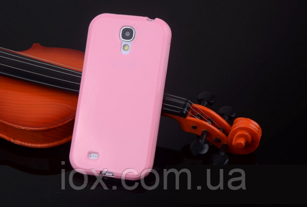 Силіконовий рожевий чохол для Samsung Galaxy S4