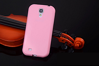 Силиконовый розовый чехол для Samsung Galaxy S4
