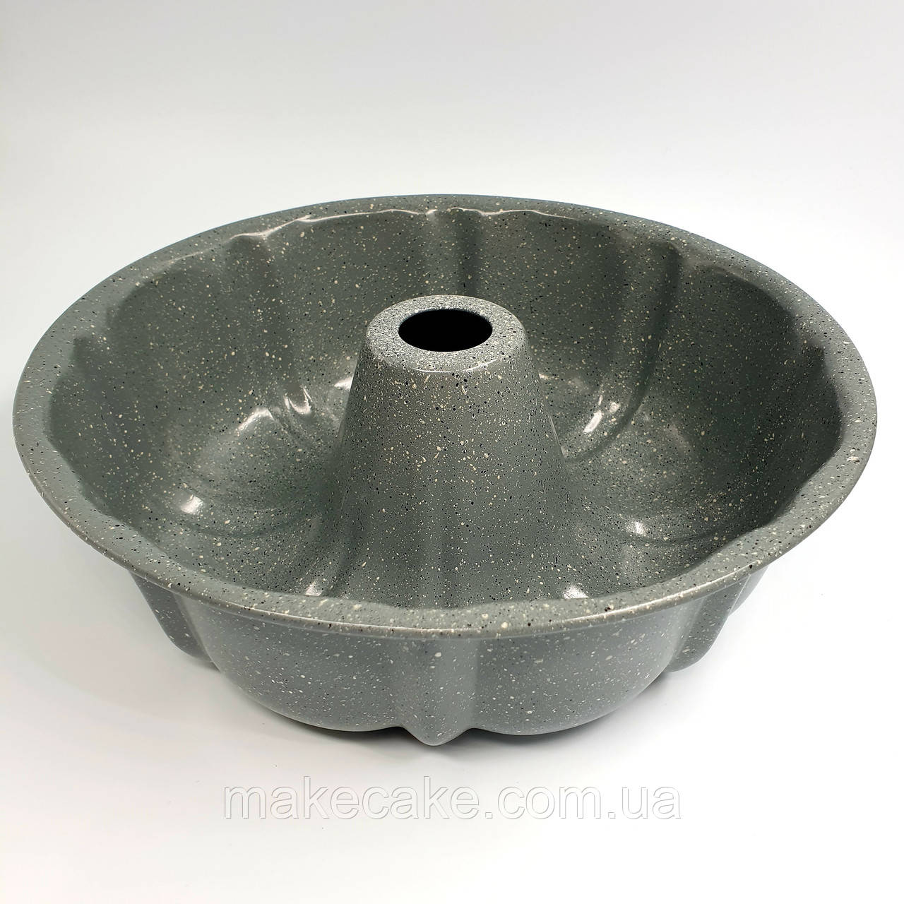 Залізна форма Кекс із гранітним напиленням 25х8 см, фото 1
