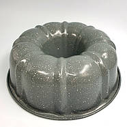 Залізна форма Кекс із гранітним напиленням 25х8 см, фото 2