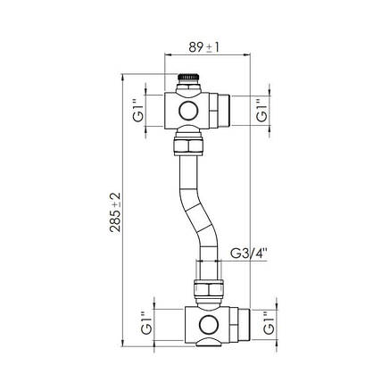 Байпас для колектора SD Forte 1" SF004W25, фото 2