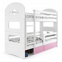 Двоповерхове ліжко для 2-х дітей Dominik Interbeds 160х80см МАТРАЦИ В КОМПЛЕКТІ