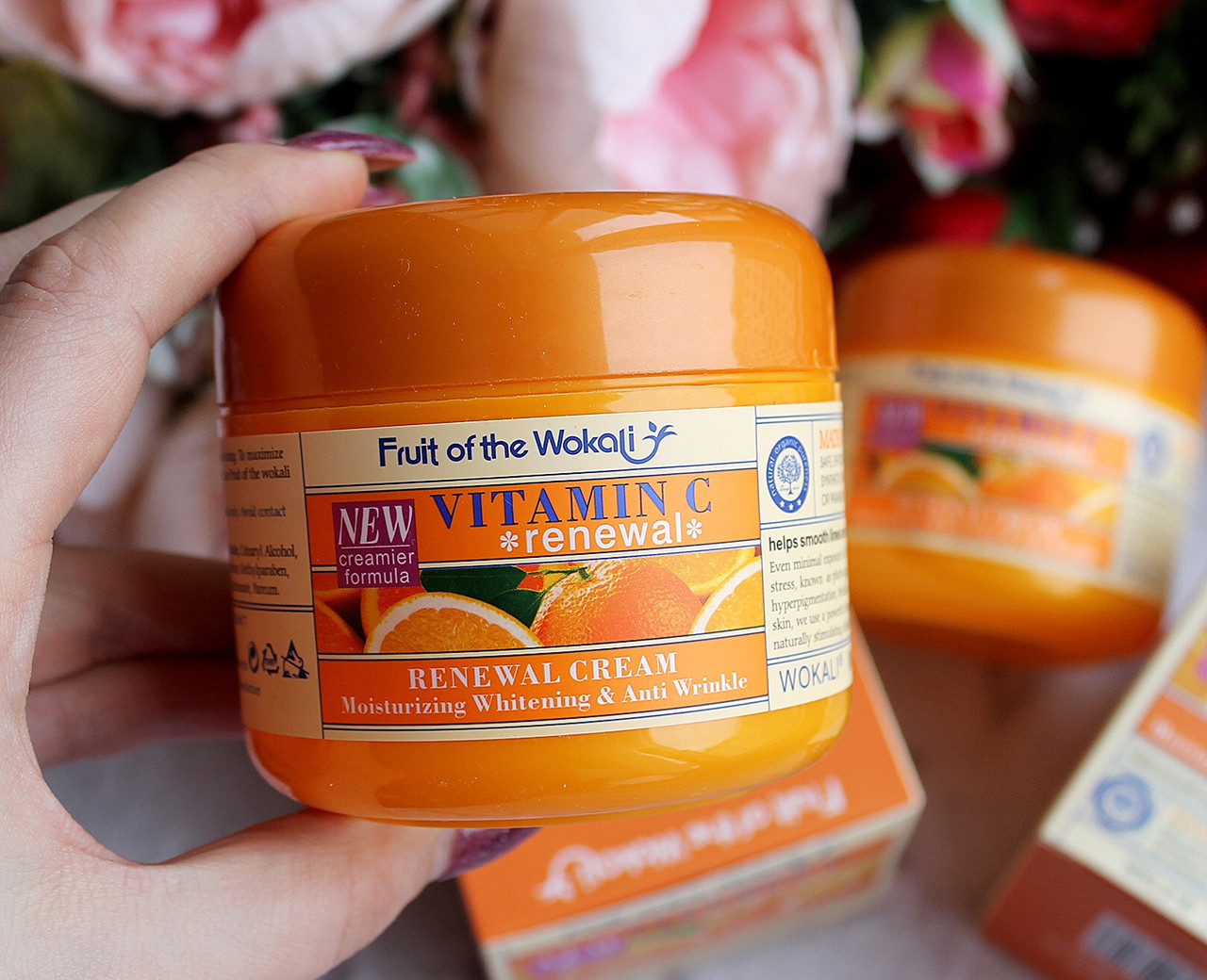 Крем для обличчя і тіла Wokali Vtitamin C Renewal Moisturising Cream Whitening & Anti Wrinkle 125 г