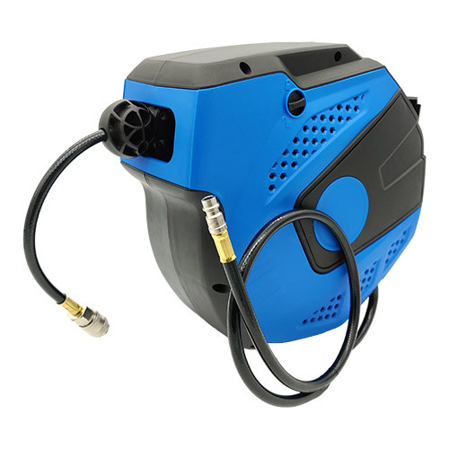 Шланг повітряний поліуретановий армований на котушці 8x12 мм, 10 м зі швидкорознімними сполуками, фото 1