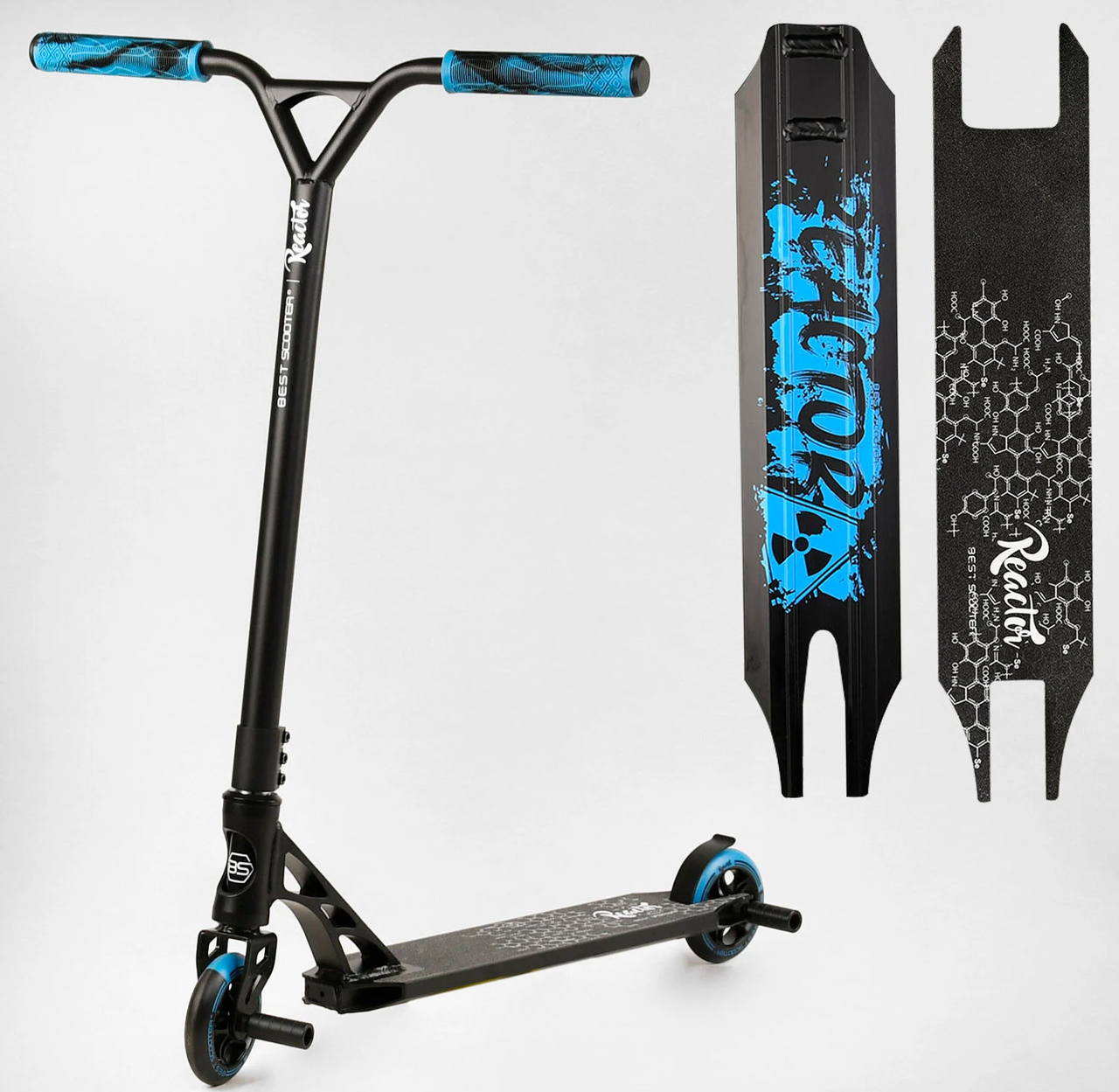 Самокат трюковий Best Scooter RC-11108 «Reactor» HIC-система, ПЕГИ, алюмінієвий диск та дека, фото 1