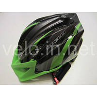 Шлем Spelli SBH-4000 чёрно-зелёный