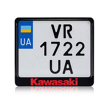 Рамка для монтономіра з написом Kawasaki пластик