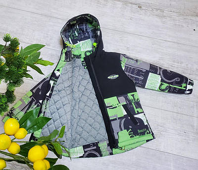 Куртка демісезонна для хлопчика 5 до 9 років FENG SHUO DA арт.781, Салатовий, 110 116, Салатовий