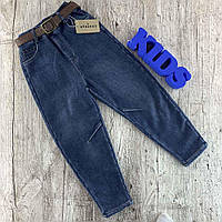 Стильные детские джинсы на флисовой подкладке