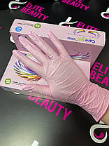 Медицинские перчатки Care365 100 шт розовые, M, фото 4