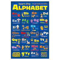Постер "Вивчаємо алфавіт" 61 x 91,5 см