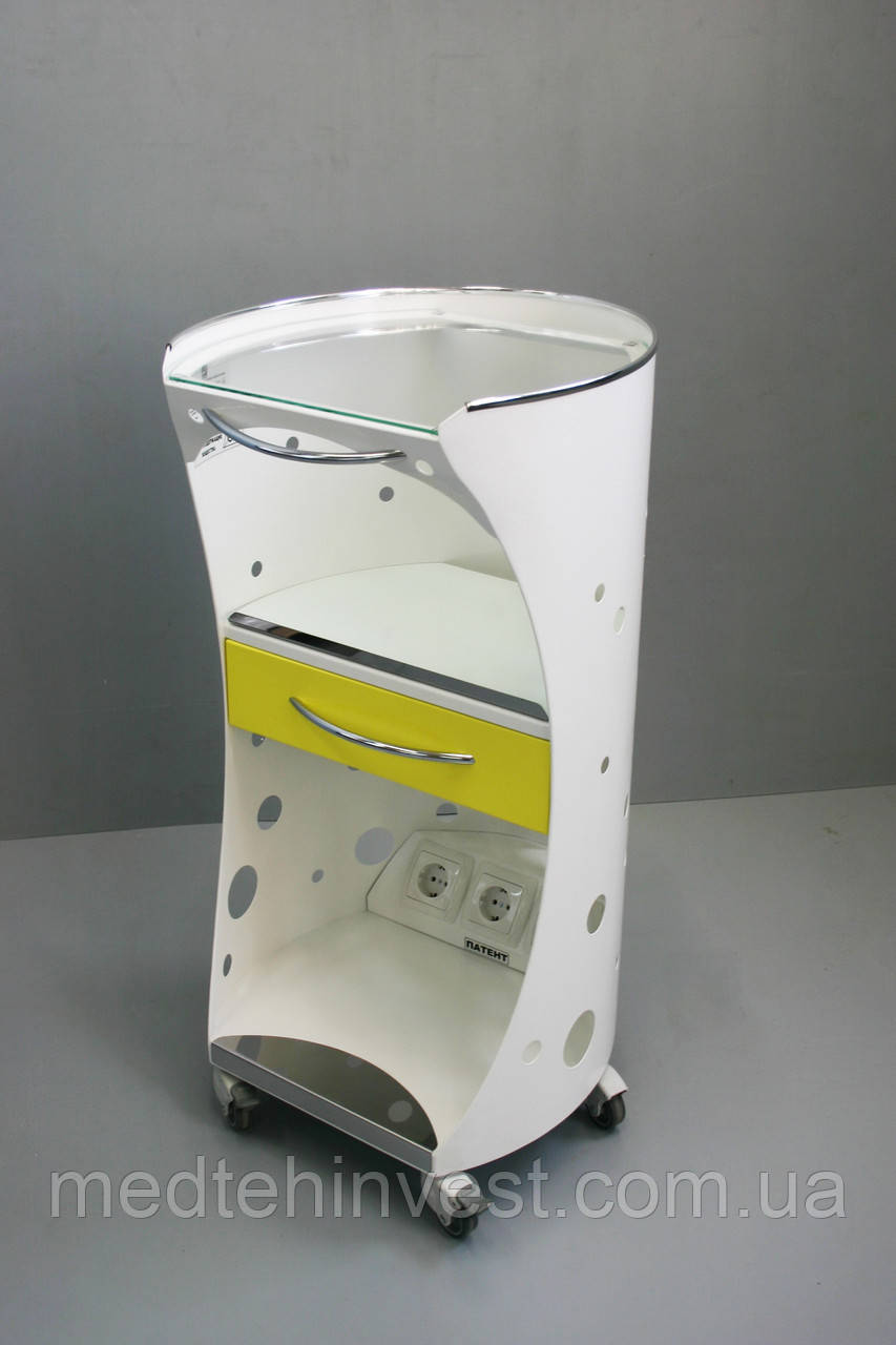 Столик медичний Панок 4 овальний із шухлядою, фото 1