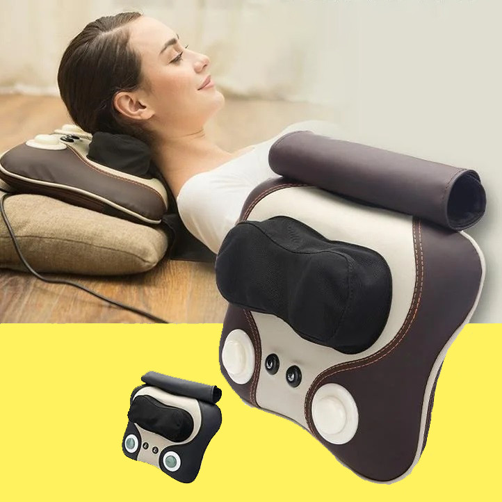 Массажная подушка 8802/003 MASSAGE PILLOW для массажа глубоких тканей, массажер с роликами, Sl