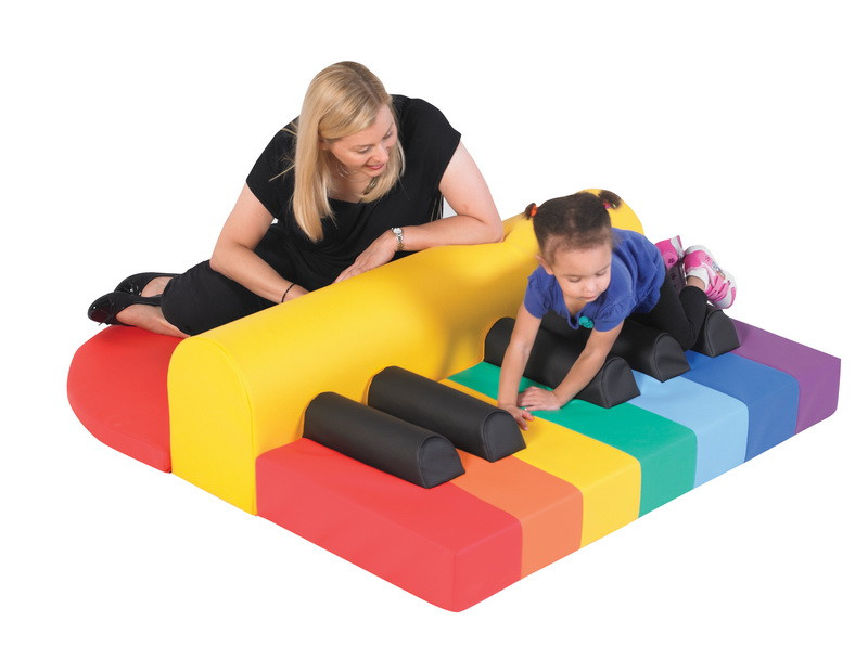 Ігровий диван мат Піаніно шкірозамінник Різнобарвний 115х60х33 см (Тіа-sport ТМ)