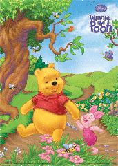 Постер 3D A3  "Winnie The Pooh-& Pigl "   30 х 40 см