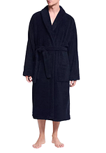 Махровый мужской халат Турция M,L,2XL темно-синий хлопок