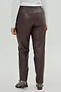 Жіночі чорні брюки екошкіра Багіра 50 52 54 розмір, фото 6