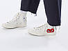 Кеди Converse Chuck Taylor All-Star 70s Hi Comme des Garcons PLAY White, фото 8