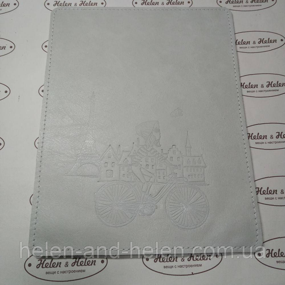 Клапан для сумки 20*25. "Париж". Колір Білий, фото 1