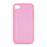 Гибкий чехол для iPhone 4G "Пластика", розовый