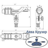 Borika FASTen Ht213 чорний тримач для вудилища спінінга на човен ПВХ, каяк або катер, фото 3