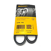 Ремінь 4PK755 Contitech (Німеччина) генератора поліклинові | многоручейковый 4РК 755