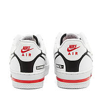 Кросівки Nike Air Force 1 React White Black Red, фото 3