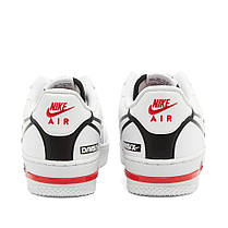 Кросівки Nike Air Force 1 React White Black Red, фото 6