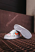 Кросівки Nike Air Force 1 Vlone Pauly Graffiti Harlem White, фото 3