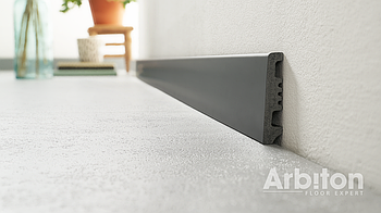 Плінтус підлоговий Arbiton AVIA 60 антрацит Арбітон АВІА 04 (14х60х2200мм)