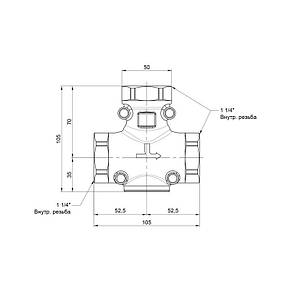 Антиконденсаційний клапан Icma 1/4 55 °C No133, фото 2