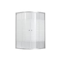 Душова кабіна Lidz Wieza SC80x80.SAT.MID.L, скло Linie 4 мм без піддону