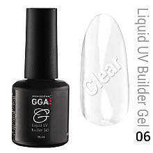 Жидкий гель для наращивания ногтей Прозрачный GGA Professional №06