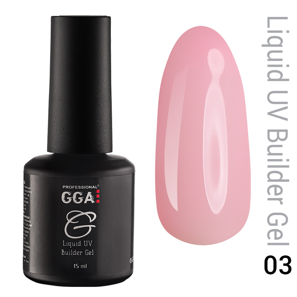 Жидкий гель для наращивания ногтей GGA Professional №03