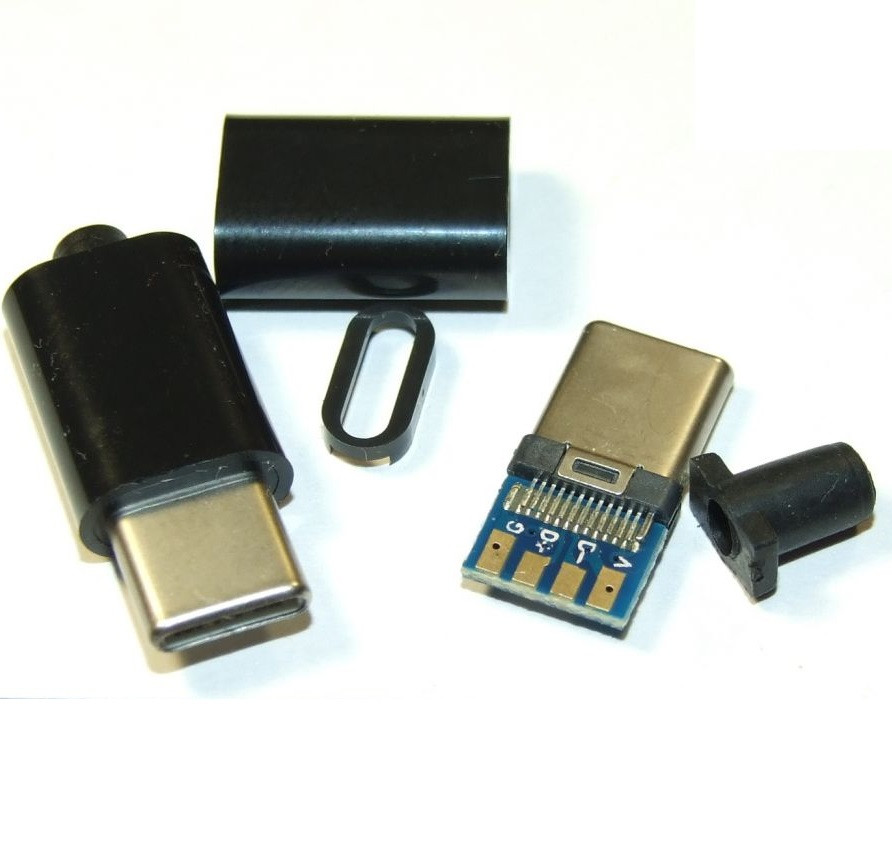 Штекер USB Type C 3.1 USB-C Роз'єм Конектор Живлення Заряджання
