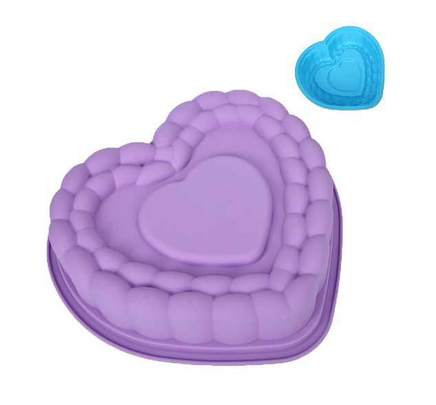 Силіконова форма для випічки "Серце" 31х30х6.7 см