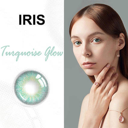 Бірюзові контактні лінзи IRIS