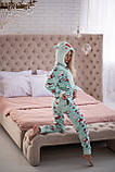 Піжама-комбінезон із кишенькою жіноча блакитного Київ, фото 8