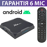 Приставка Смарт ТВ X96MAX+ 2/16Gb, медіаплеєр Smart TV Box, тв бокс на андроїд