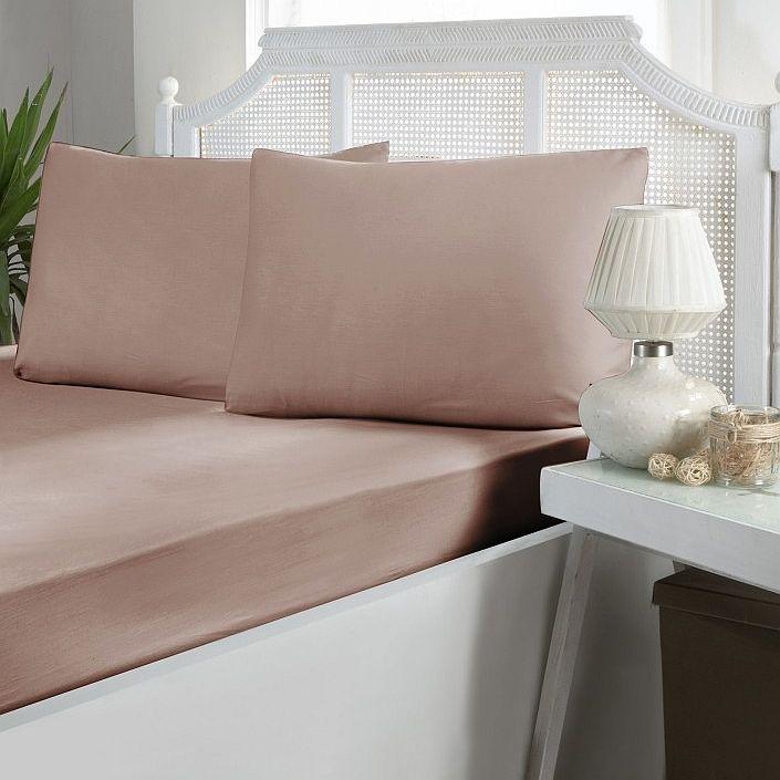 Простынь La Romano Pudra двуспальная с наволочками 160х200 см сатин на ...