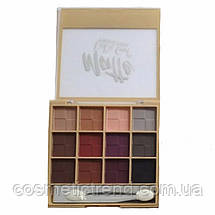 Палітра 12 матових тіней для повік DoDo Girl Matte Eyeshadow B3018/01, фото 3