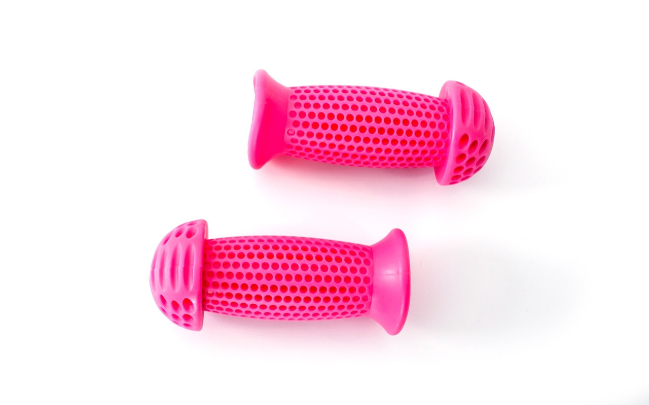 Грипси PVC L95 мм FSK-BH-139-A для дитячих велосипедів рожевий, фото 1