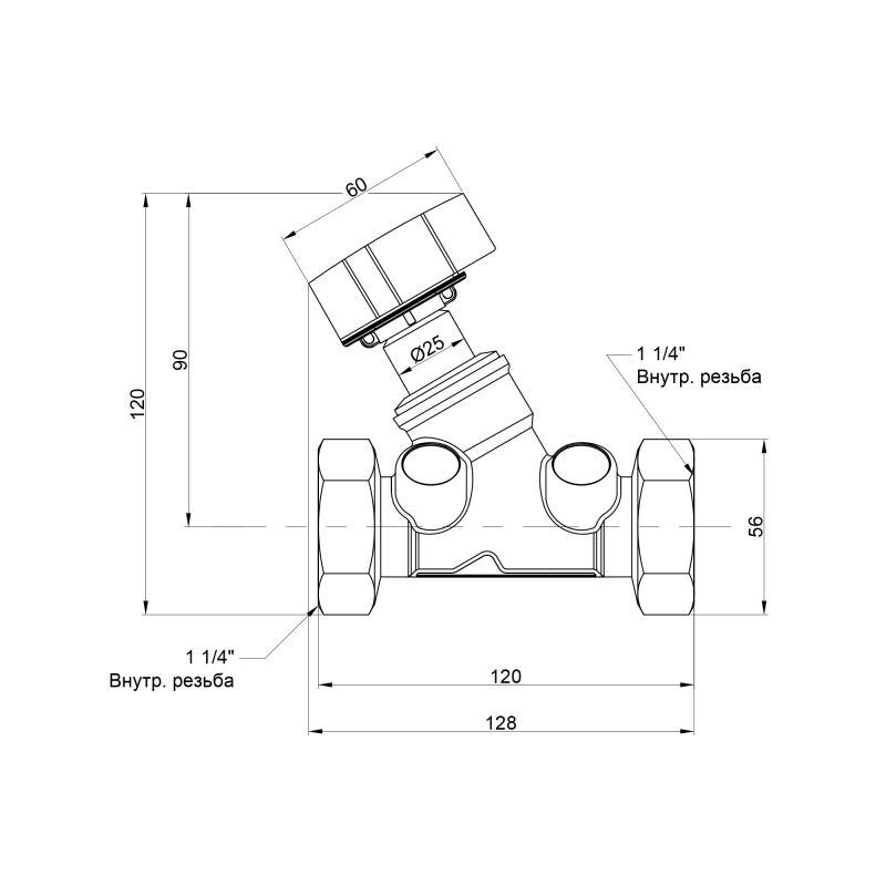 Балансировочный вентиль Icma 1" 1/4 №C299 - фото 2 - id-p756384917