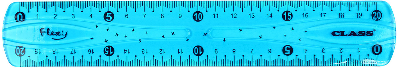 Лінійка пласт. 20см "Class" Flexi №9011(48)