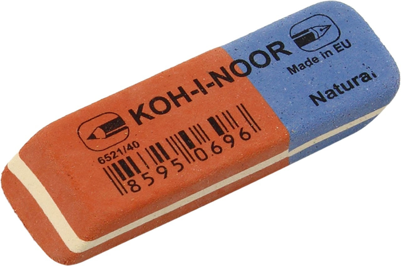 Гумка "Koh-i-noor" Blue Star червоно-синя №6521/40(40)(320)