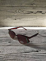 Солнцезащитные очки женские коричневые в пластиковой оправе