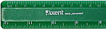 Лінійка пласт. 30см "Axent" матова №7530-05 зелена кульк.руч(72), фото 3