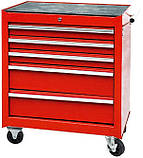 Візок інструментальний на колесах 5 секцій TORIN TBR-L4005-X, фото 2