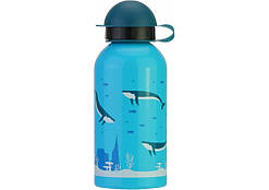 Пляшка для води — метал. "CoolForSchool" 500 мл Whale блакитна NoCF61304
