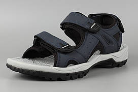 Сандалі босоніжки чоловічі шкіряні на липучці сині Bona 863H Бона Розміри 44